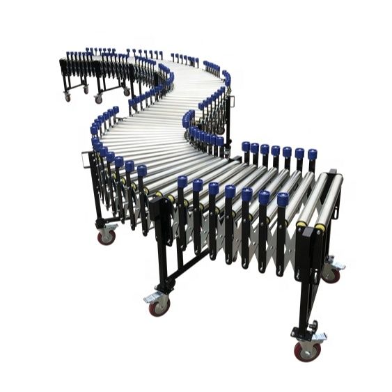 Hot selling good quality heavy duty flexible gravity steel roller conveyor with side guard