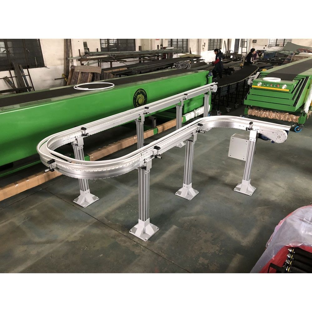 Fixed Support Frame Aluminum Profile Flexible Conveyor Chain Conveyor