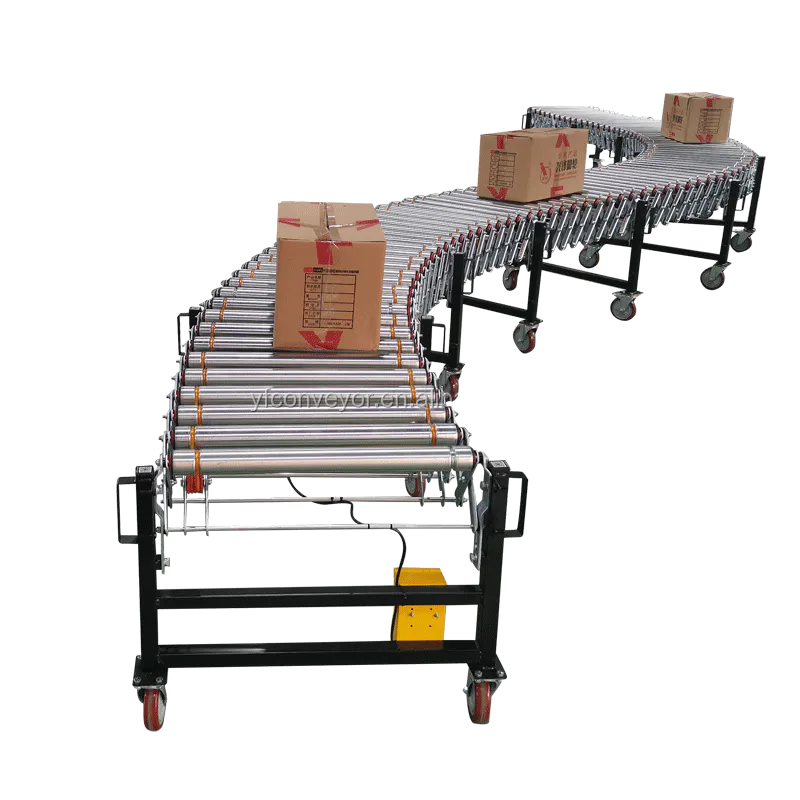flexible powered belt roller conveyor with competitive price