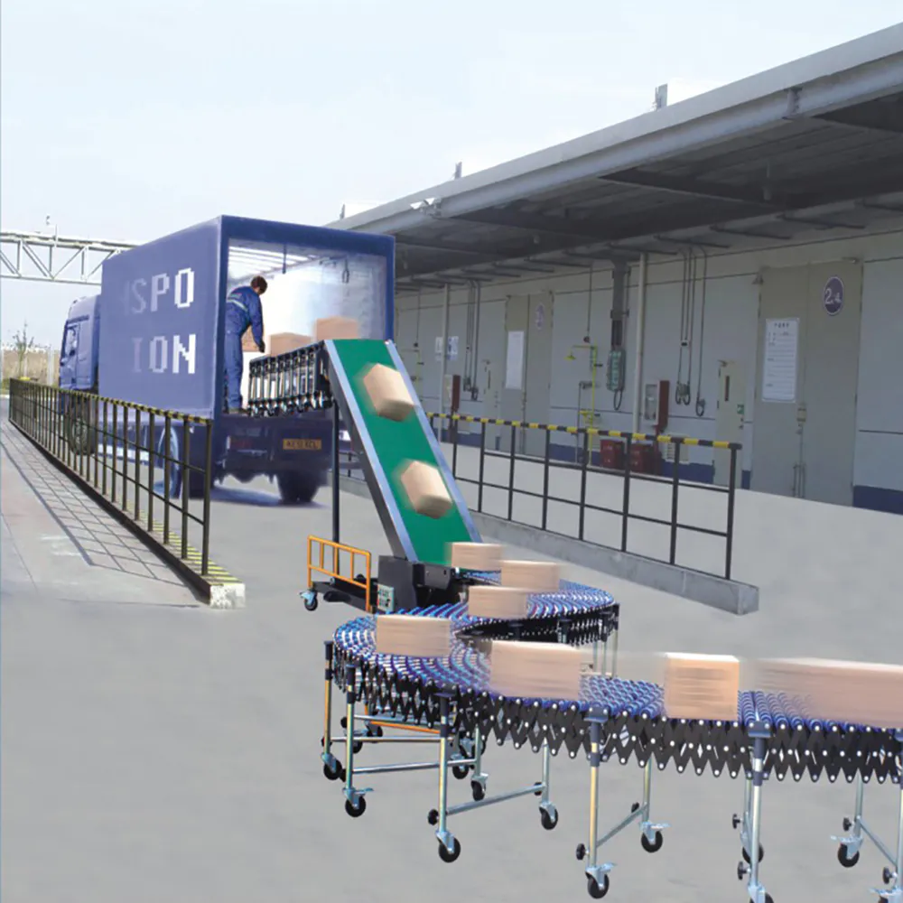 Portable Inclined Belt Conveyor Incline Conveyor Belt For Loading Unloading