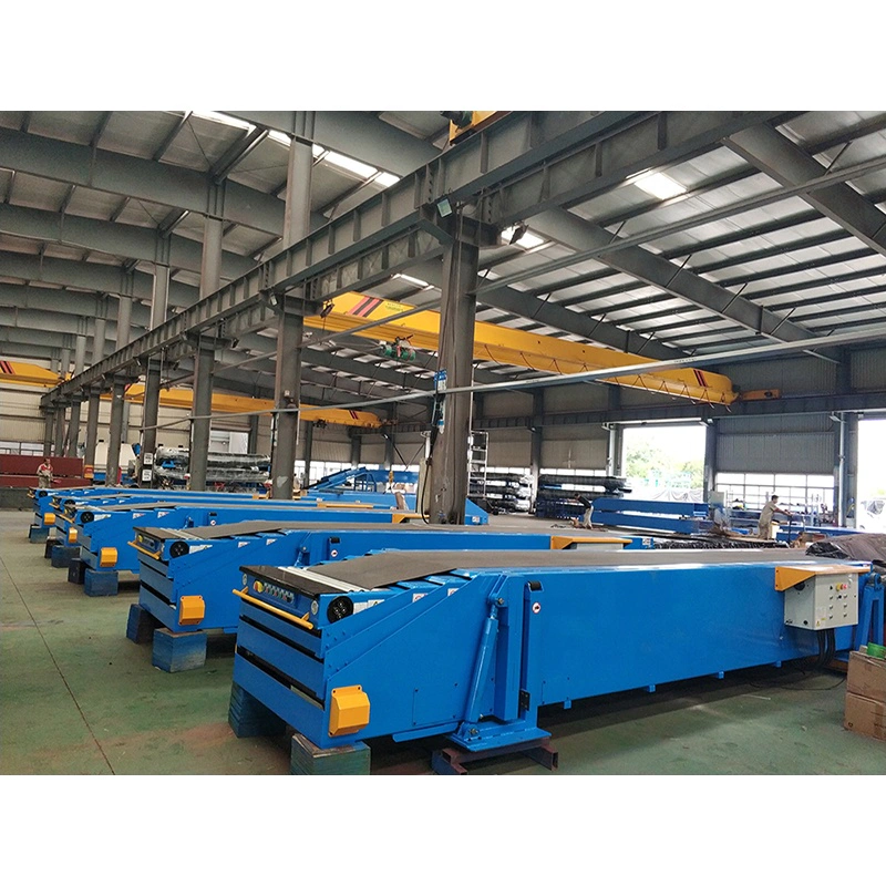 Hot sales telescopic light conveyor belt with wheel table for box loading