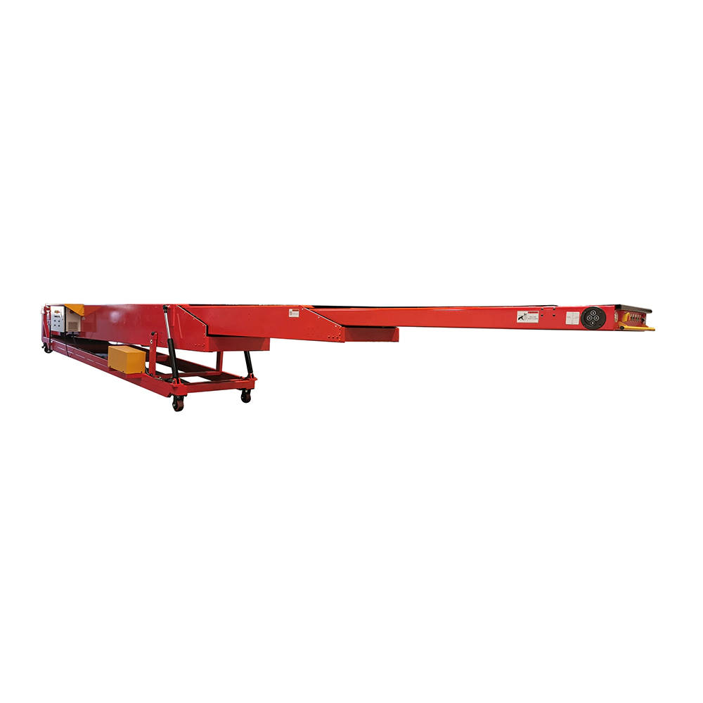 Fashion expandable belt conveyor unloading system for factory