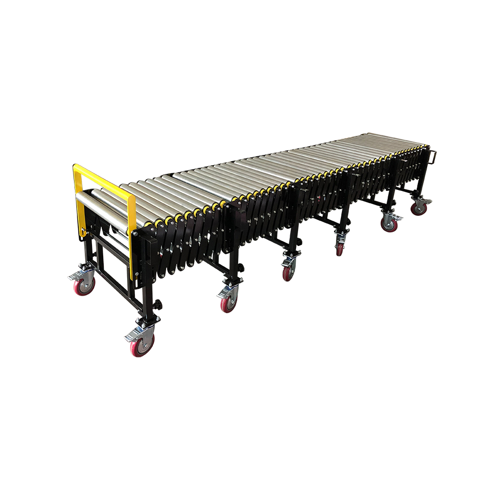 Top quality standard industrial telescopic gravity steel  roller conveyor