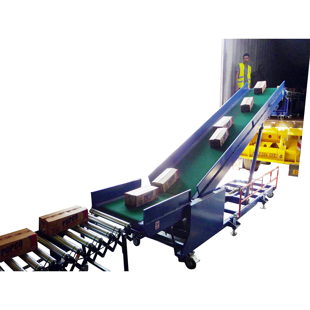 Movable Belt Conveyor for Container Load Unloading cartons/boxes/non woven bag