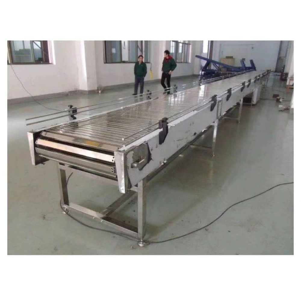 High quality customized Stainless Steel Slat Chain Conveyor chain belt conveyor