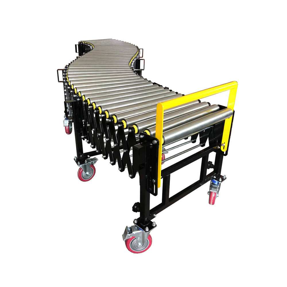 100KG Load Heavy Duty Flexible Gravity Steel Roller Conveyor