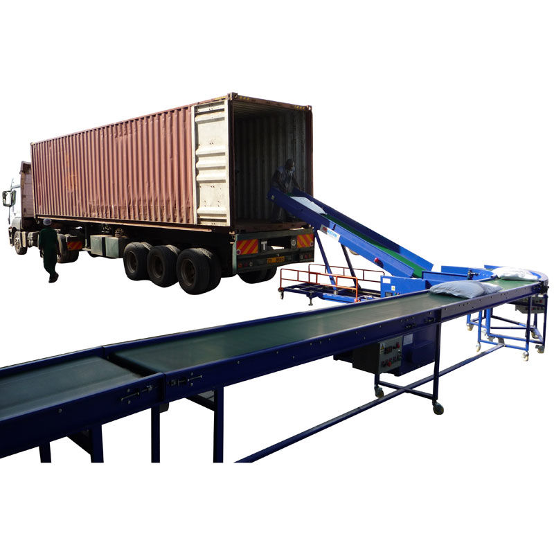 Well designed vehicle cargo offloading lift platform conveyor