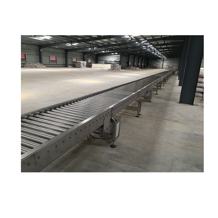 High quality durable stainless steel powered roller conveyor