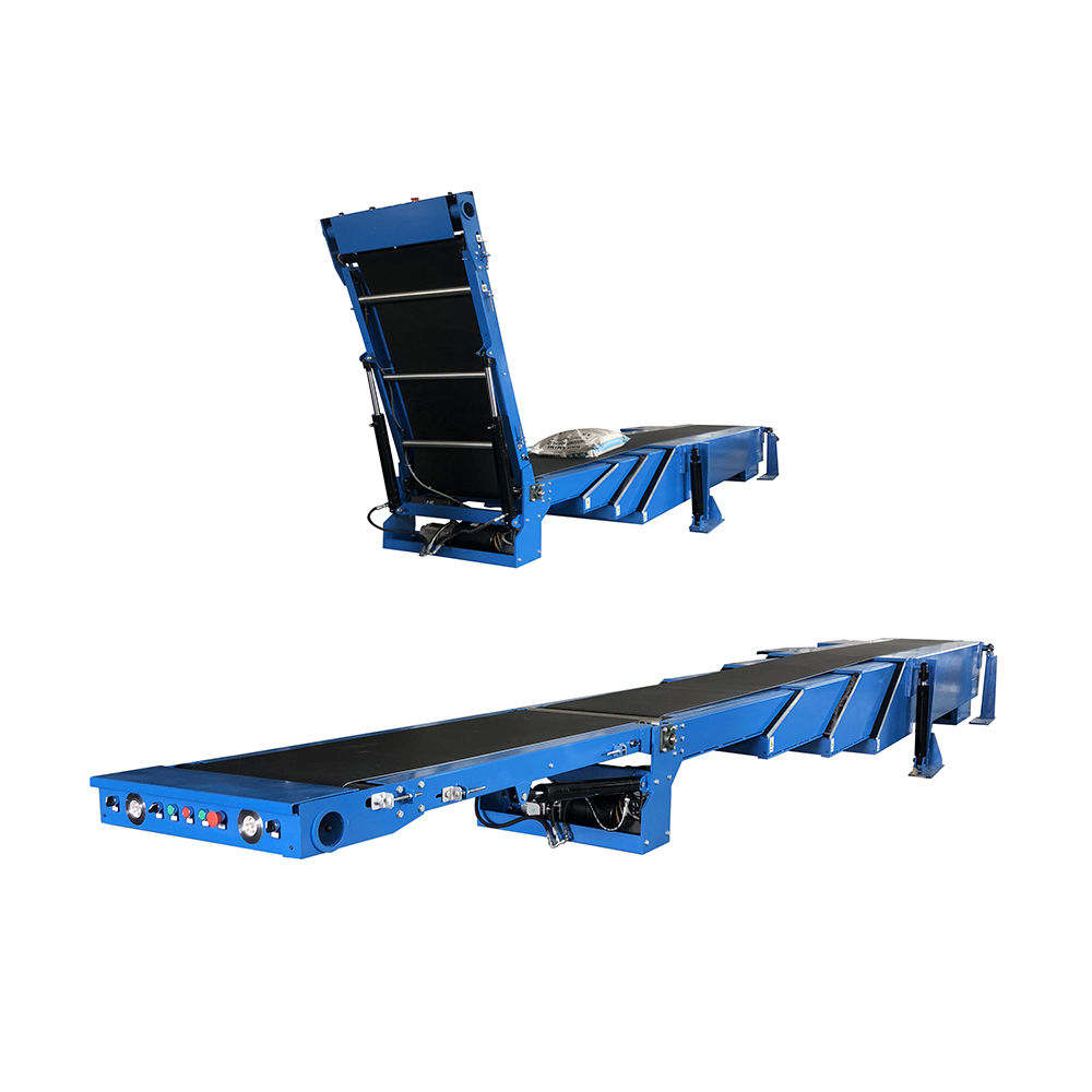 Yifan telescopic foldable conveyor belt China telescopic belt conveyor with drop nose