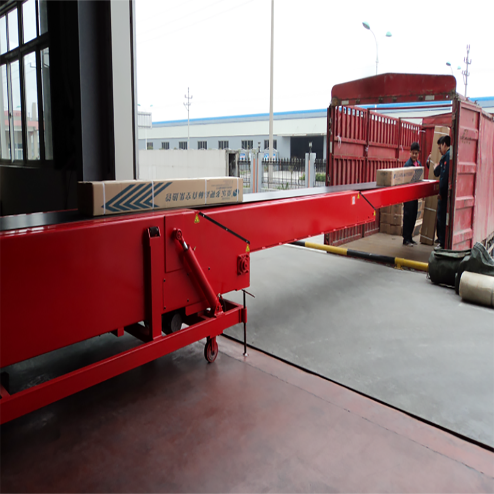 Ningbo China mobile telescopic belt conveyor with adjustable speed and direction