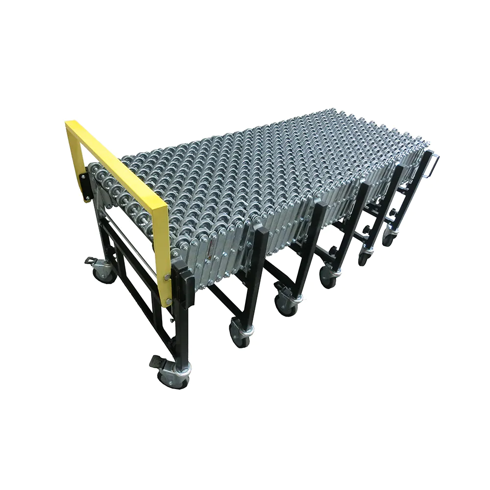 Heavy duty skate wheel conveyor roller unloading conveyor