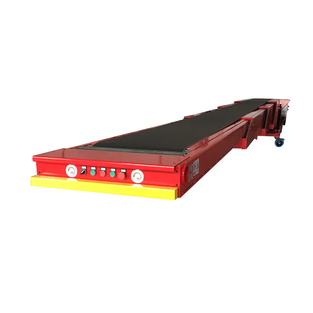 Mobile bag loading conveyor belt telescopic truck loading conveyor