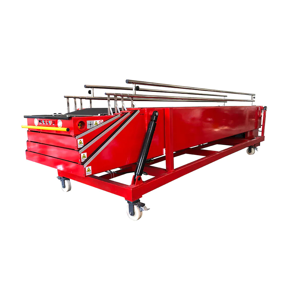 40ft container truck loading and unloading belt conveyor