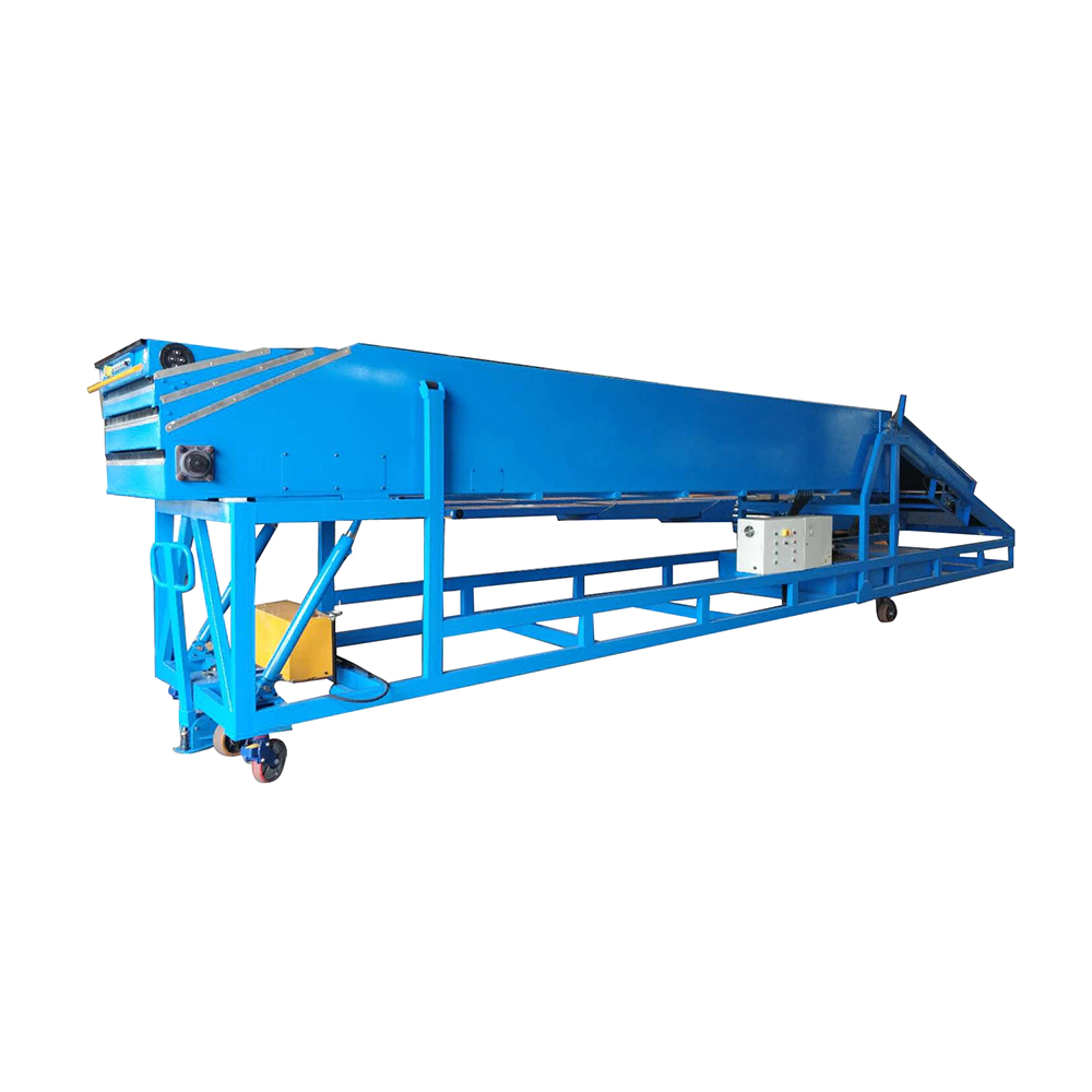 Portable conveyor belt system for loading telescopic conveyor truck loading conveyor