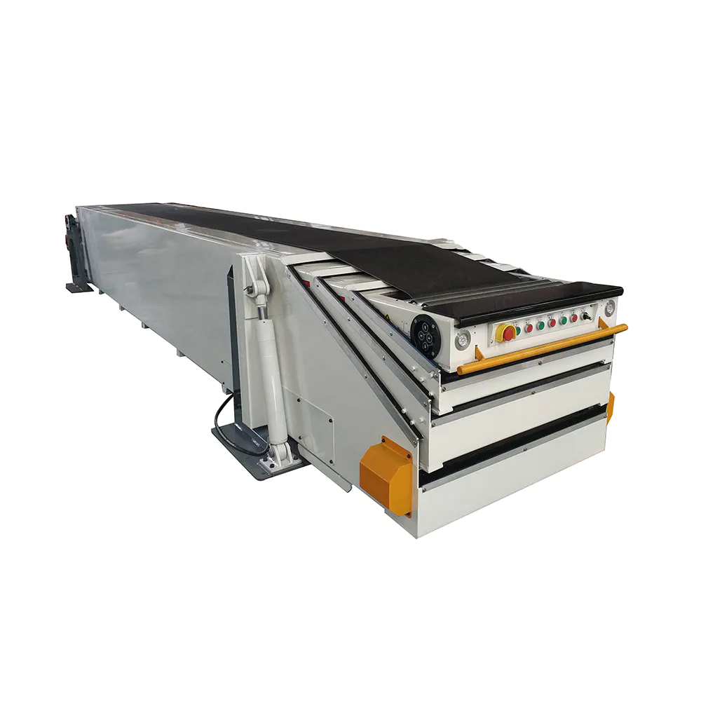 Telescopic boom conveyor flexible conveyor belt loading conveyor