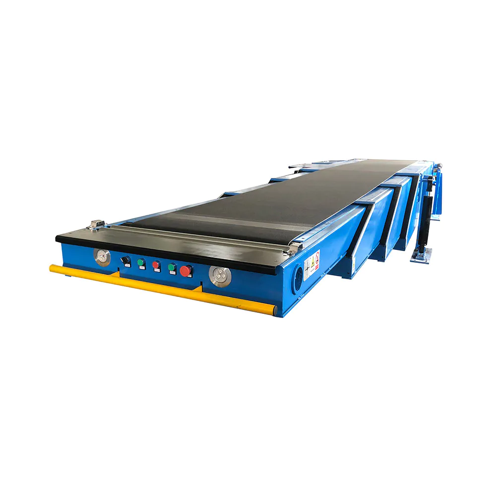 Conveyor for truck loading roof loading conveyor