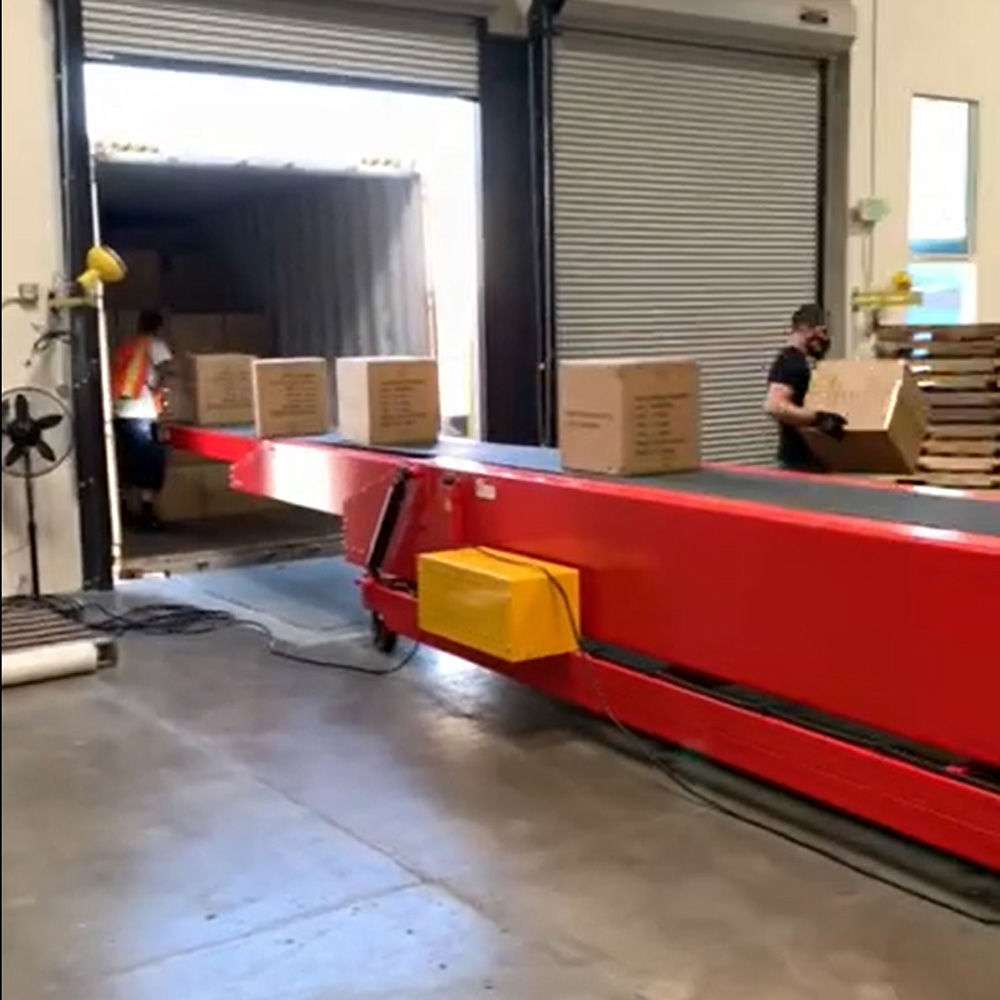 Professional china telescopic truck loading mobile belt conveyor