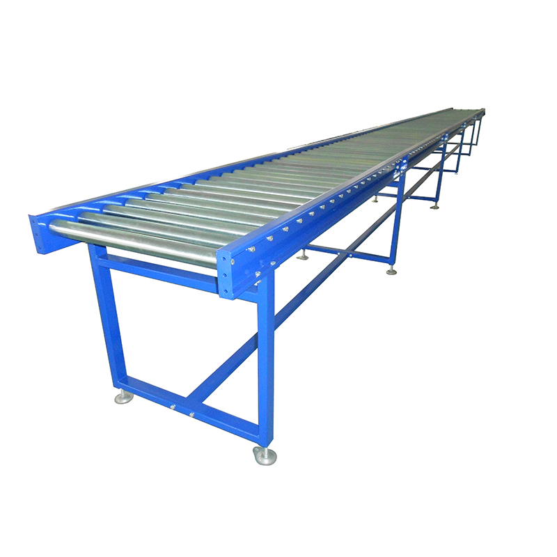 Mobile gravity single steel roller conveyor production line
