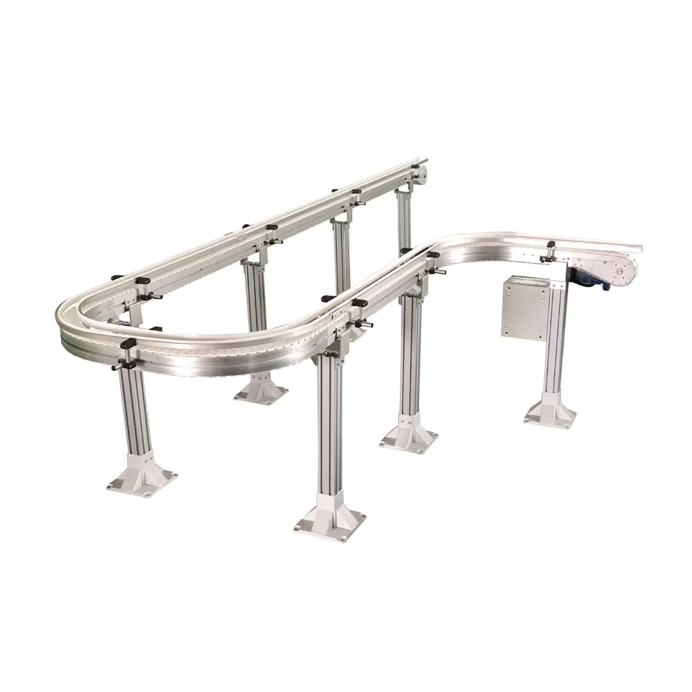 High quality customized plastic table top chain conveyor system