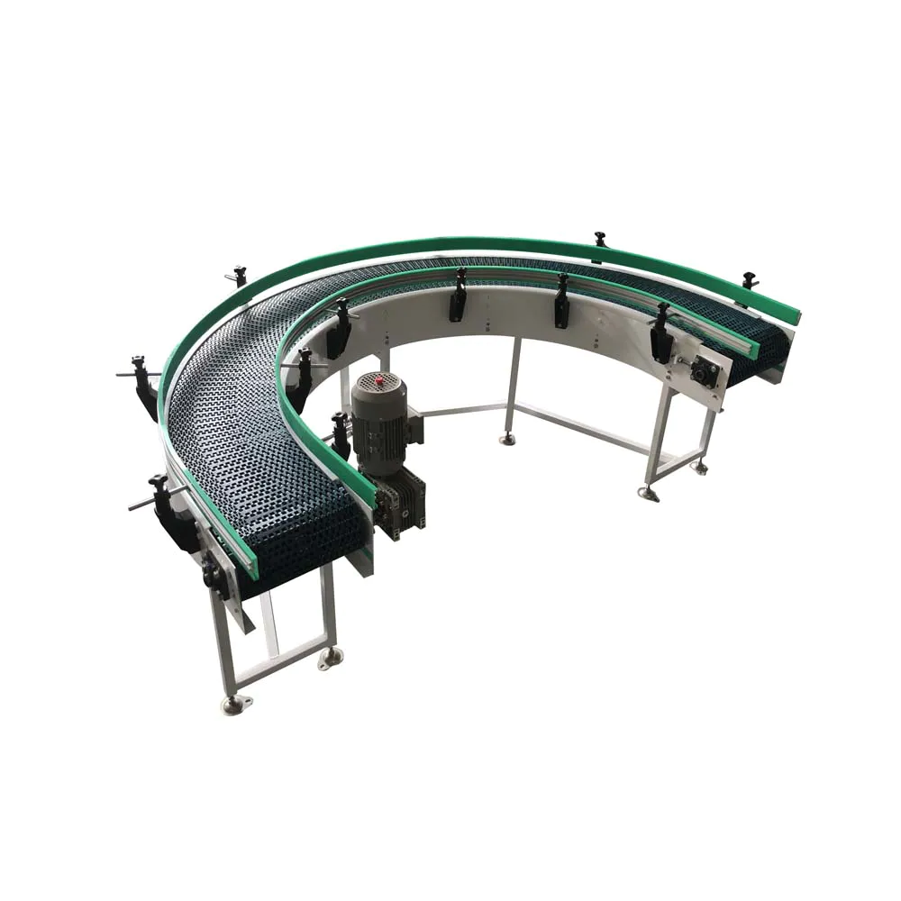 Curved Top Chain Conveyor For Beverage systems