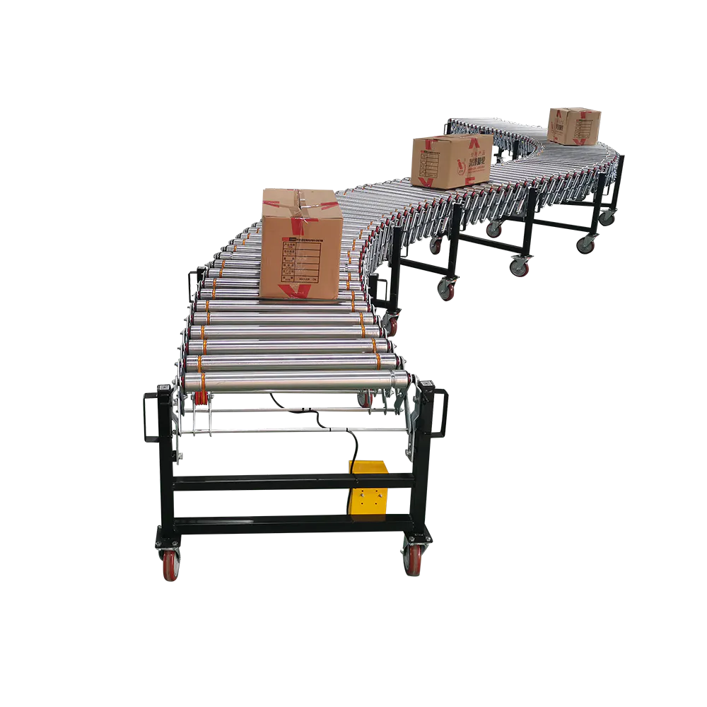 Flexible powered belt roller conveyor with competitive price