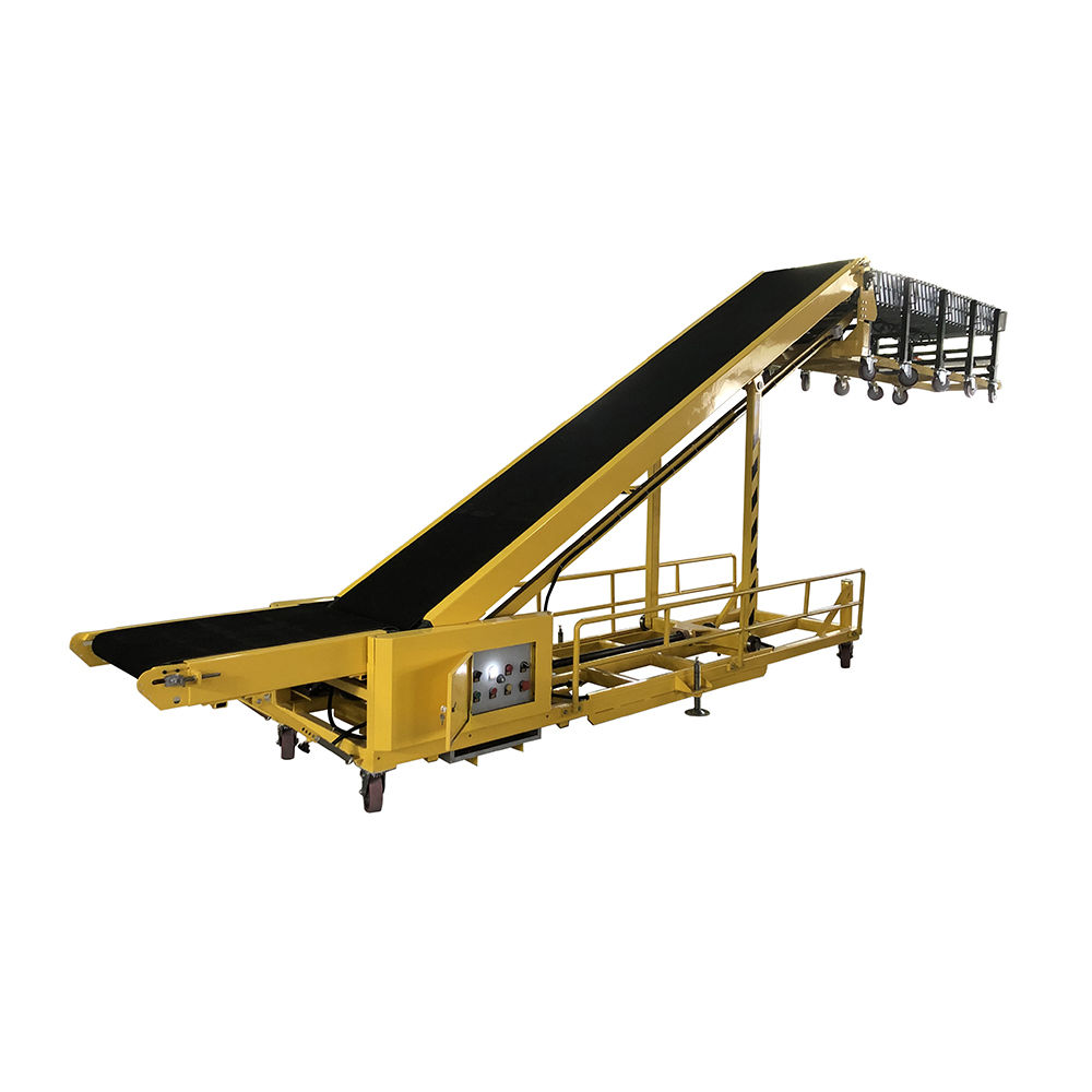 Flexible Motorized Load and Unload Inclined Belt Conveyor
