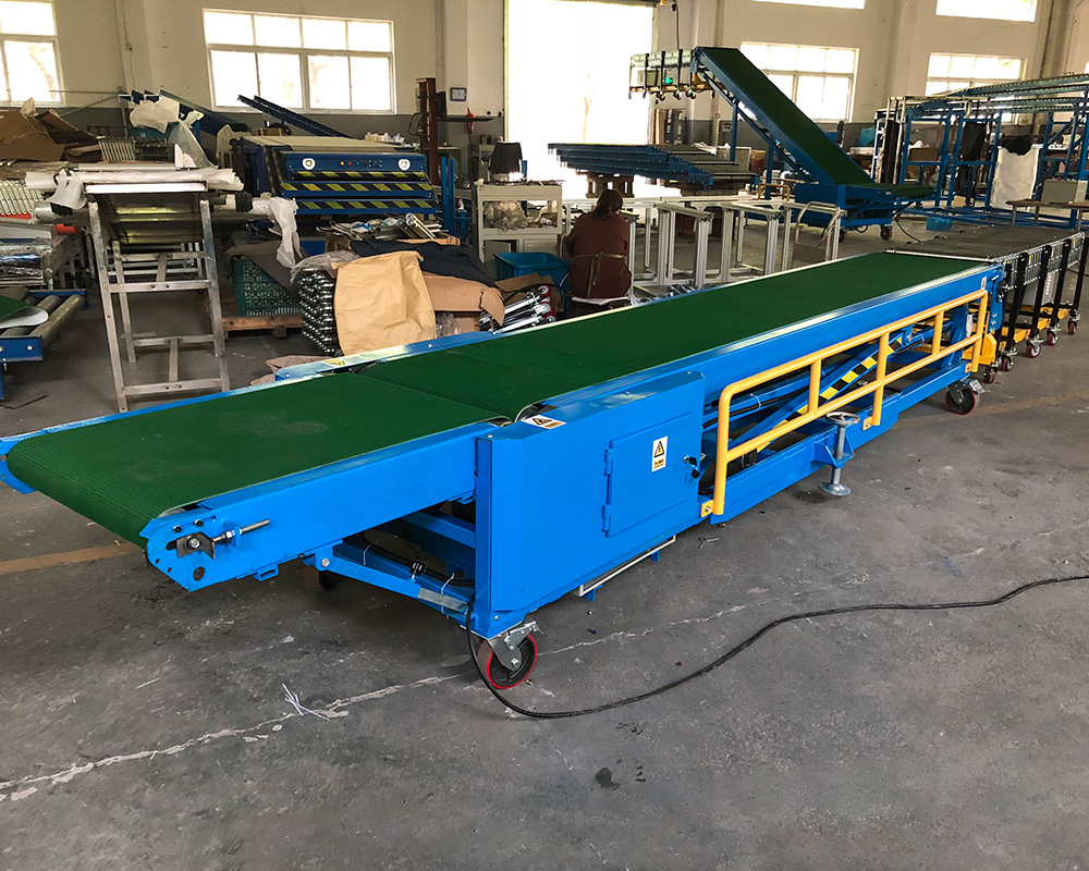 New loading unloading conveyor system van supply for dock-2