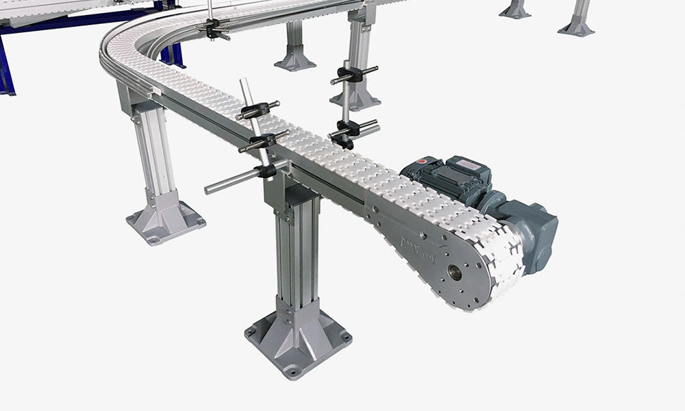 Aluminum Flexible Top Chain Conveyors Systems