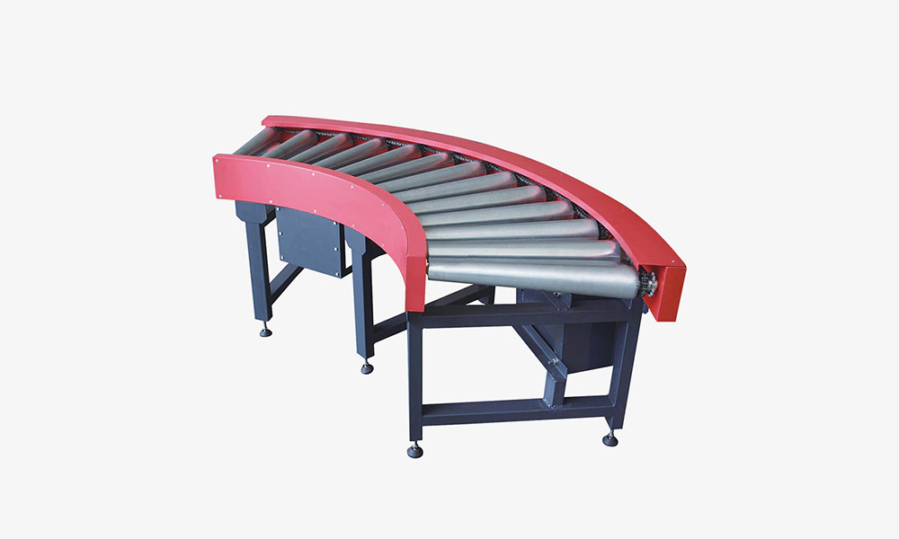 90 Degree Motorized Roller Curve Conveyors