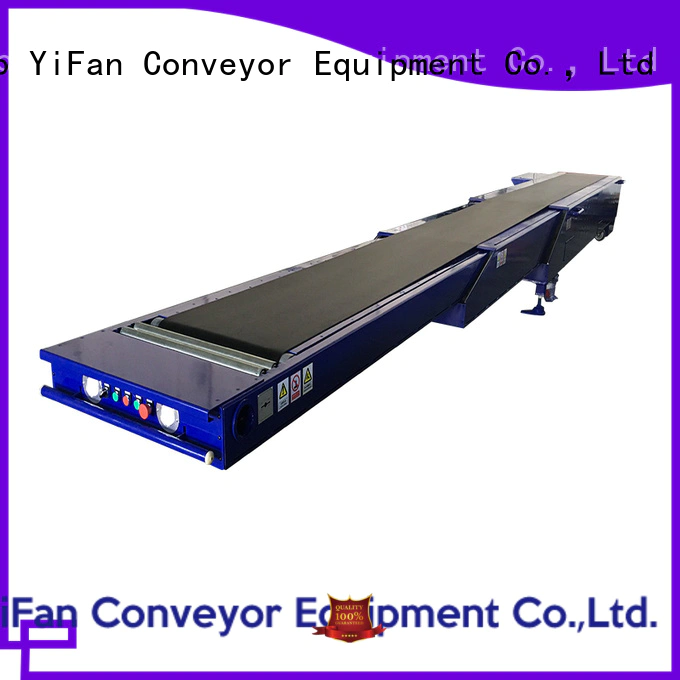 YiFan boom telescopic conveyor belt competitive price for harbor