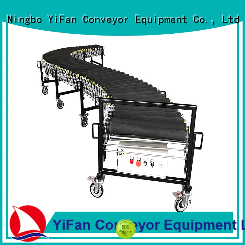 YiFan most popular flexible powered roller conveyor factory for workshop
