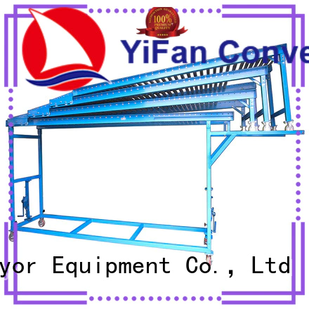 YiFan extendible telescopic conveyors export worldwide for grain transportation