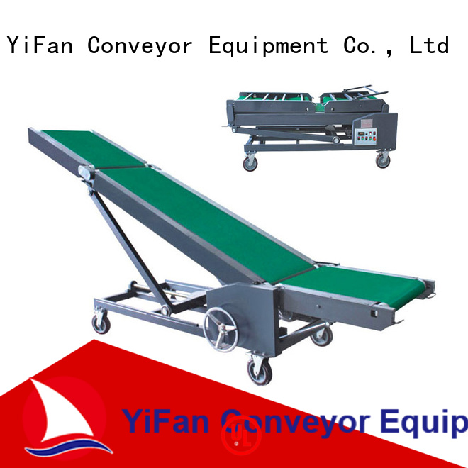 码头的Yifan可折叠便携式输送机系统制造商