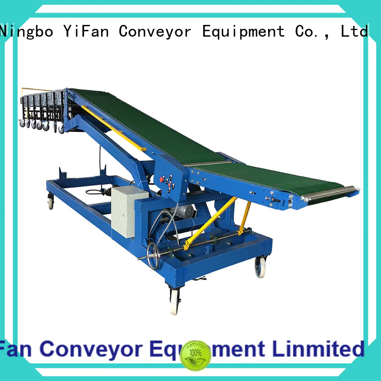 YiFan automatic trailer truck unloader conveyor company for warehouse