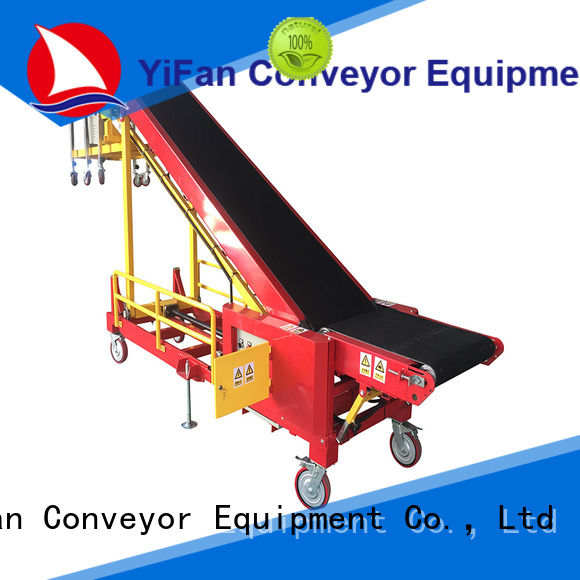YiFan van truck unloading conveyor company for factory