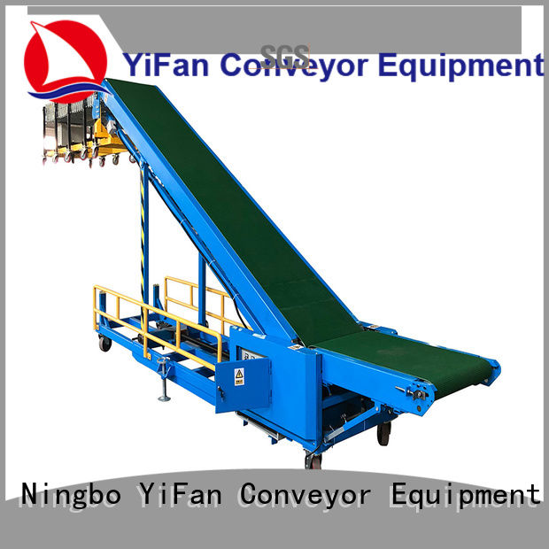 YiFan foldable truck unloader conveyor online for airport
