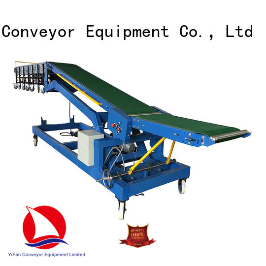 YiFan automatic trailer portable conveyor system manufacturer for warehouse