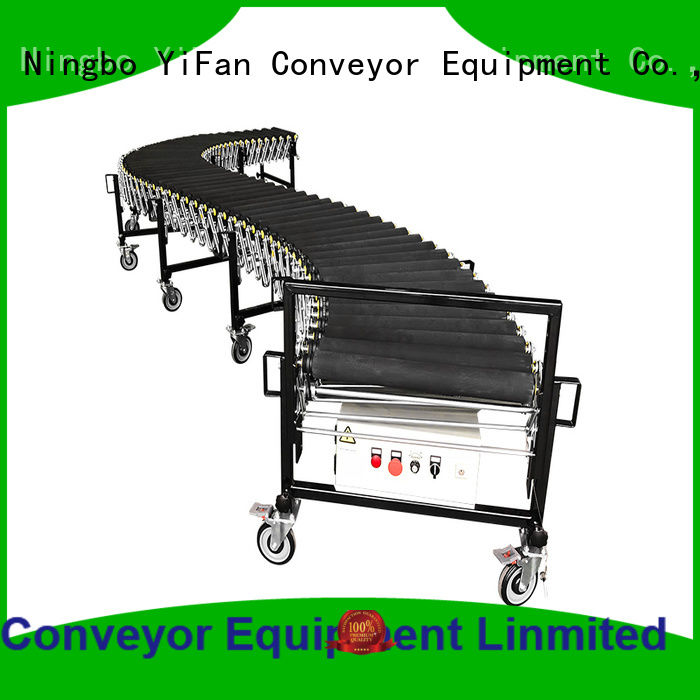 YiFan most popular angled roller conveyor coated for dock