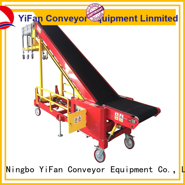 YiFan van truck loading belt conveyor company for warehouse