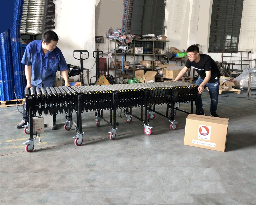 Flexible Powered Roller Conveyor-V belt