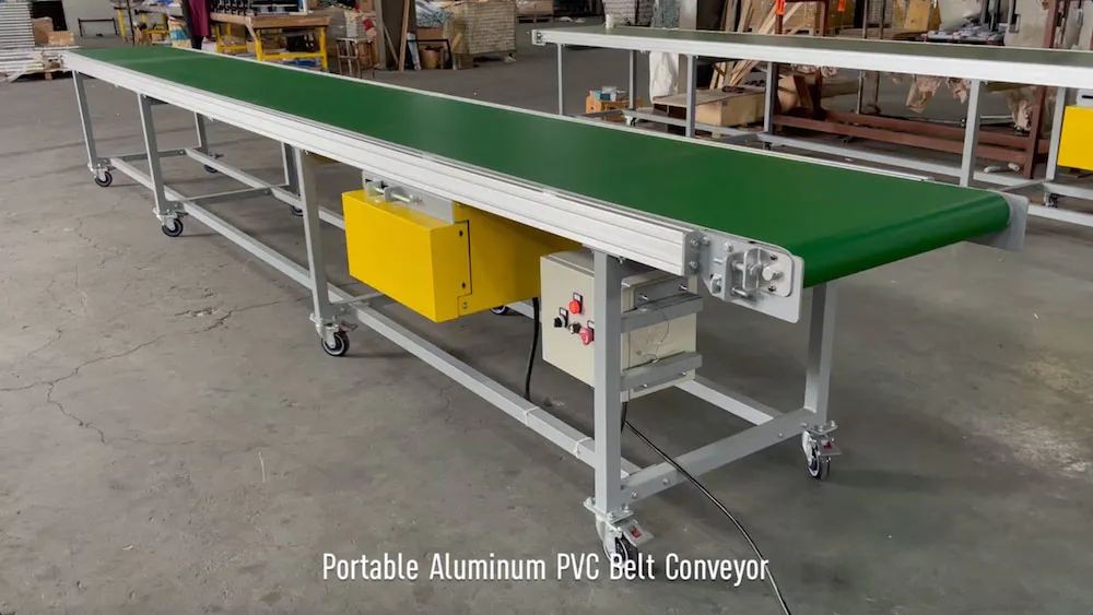 Portable Aluminum PVC Belt Conveyor