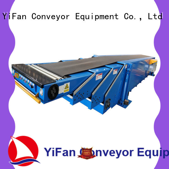 YiFan system telescopic conveyor belt with bottom price for mineral