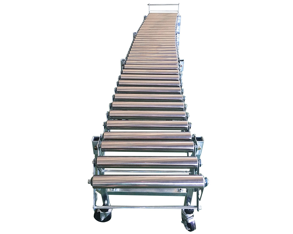 Custom expandable roller conveyor medium for business for warehouse logistics-1