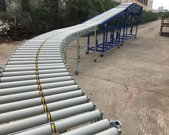 Flexible Gravity Double PVC Roller Conveyor