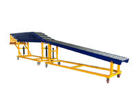 Robust Extendible Gravity Conveyor for Unloading Container Vehicles of all sizes