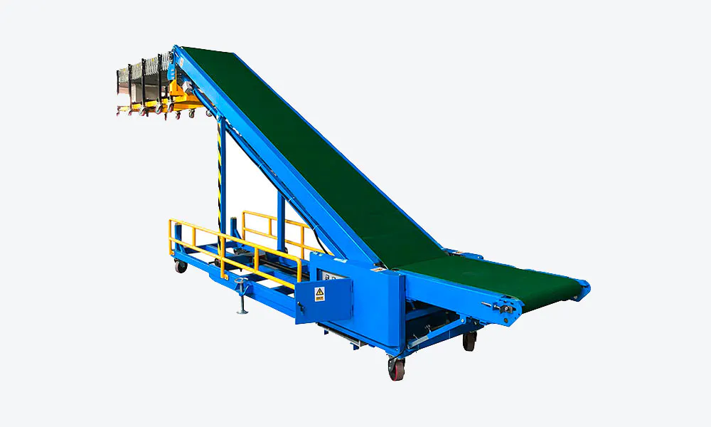 Truck Loading Conveyor with 4.2m flexible motorized roller conveyor