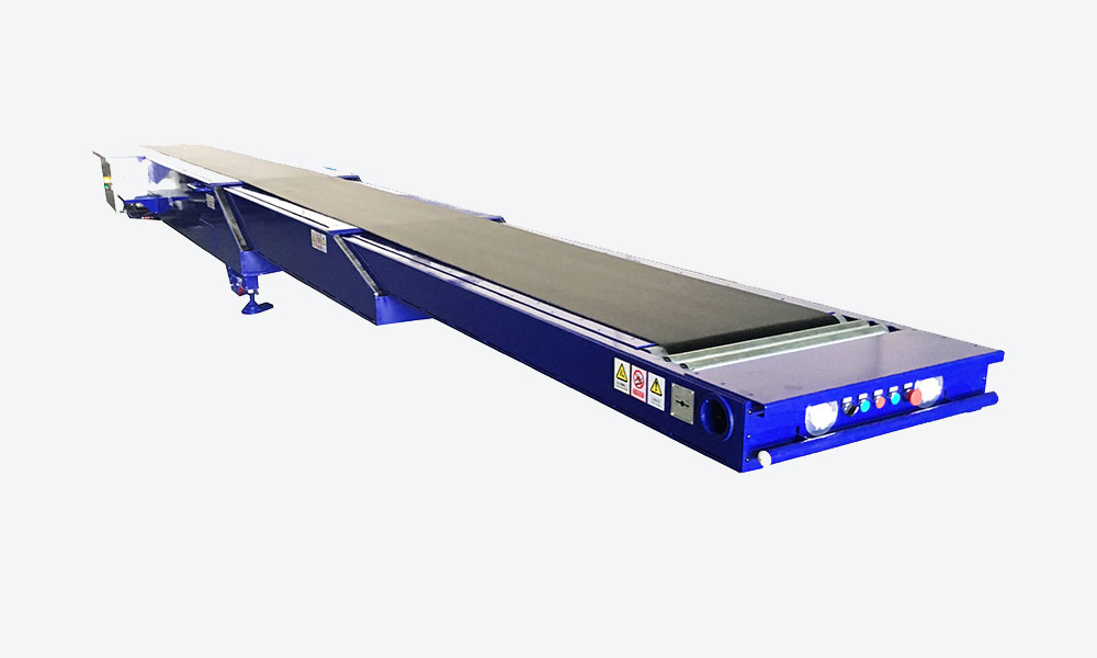 Small telescopic belt conveyor