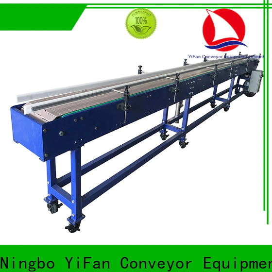 YiFan slat slat chain conveyor manufacturers for cosmetics industry