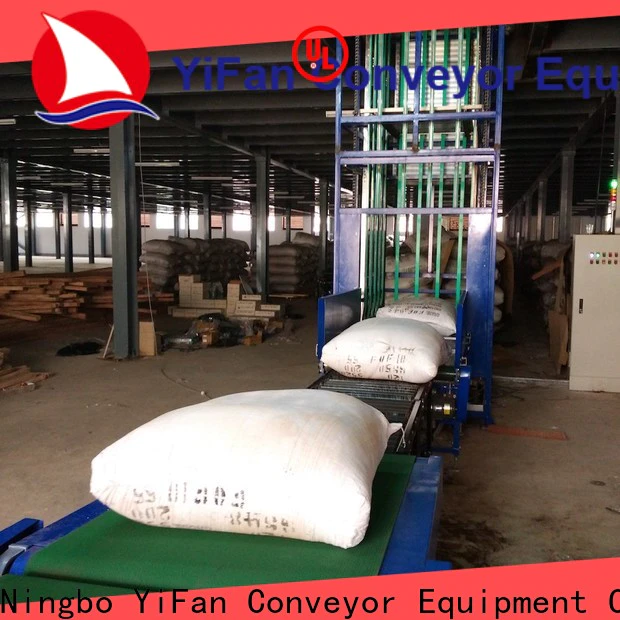 YiFan vertical vertical conveyor widely use for harbor