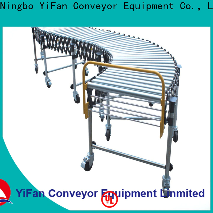 YiFan double flexible roller conveyor with good price for warehouse logistics